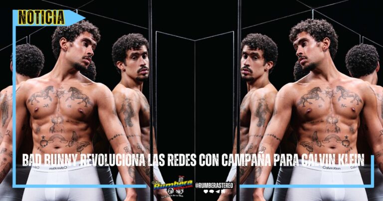 Bad Bunny revoluciona las redes con campaña para Calvin Klein