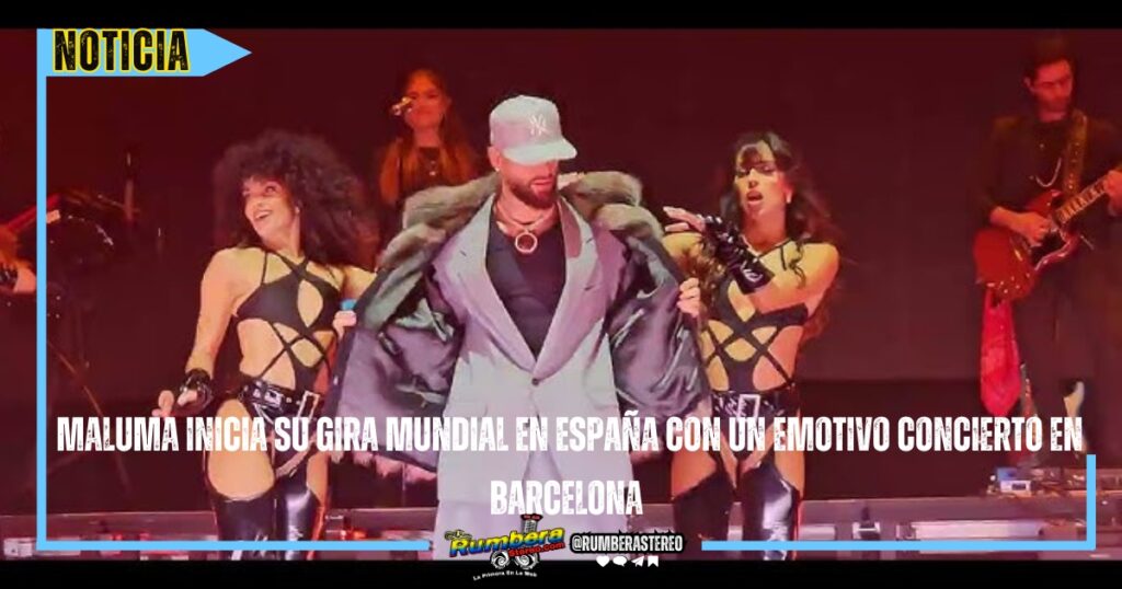 Maluma inicia su gira mundial en España con un emotivo concierto en Barcelona