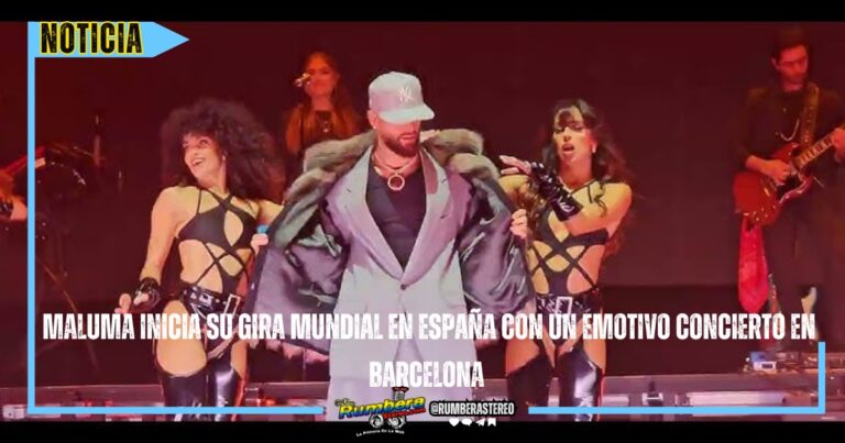 Maluma inicia su gira mundial en España con un emotivo concierto en Barcelona