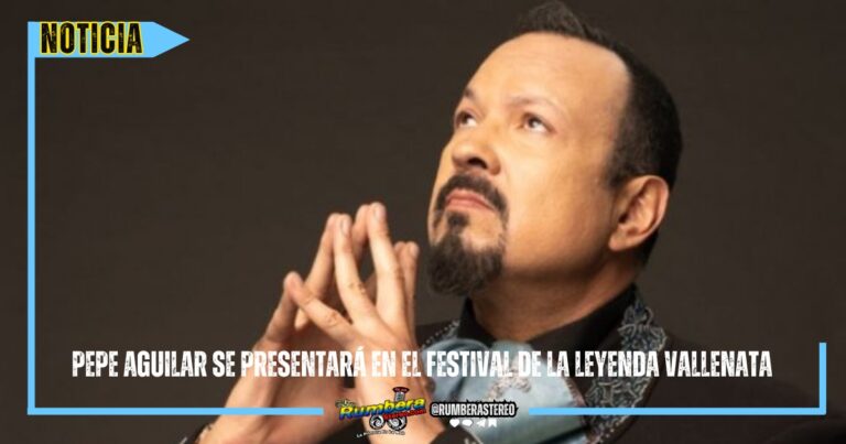 Pepe Aguilar se presentará en el Festival de la Leyenda Vallenata 2025