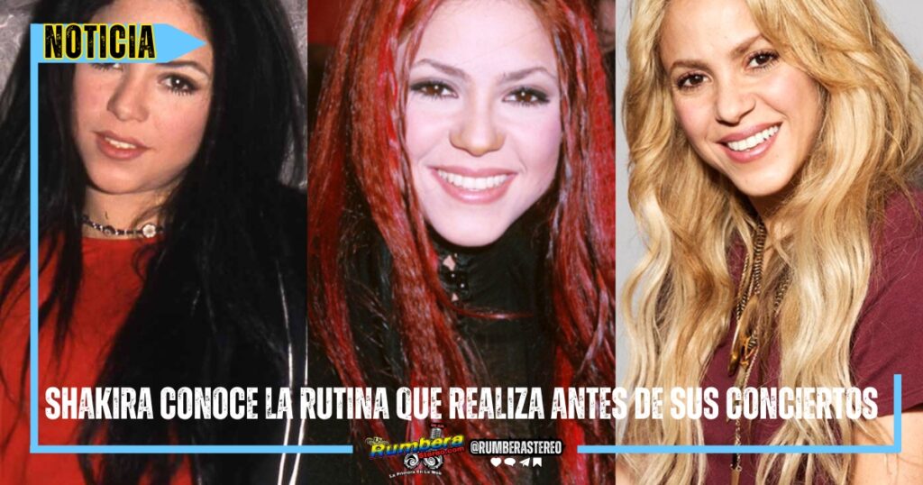 Shakira conoce la rutina que realiza antes de sus conciertos